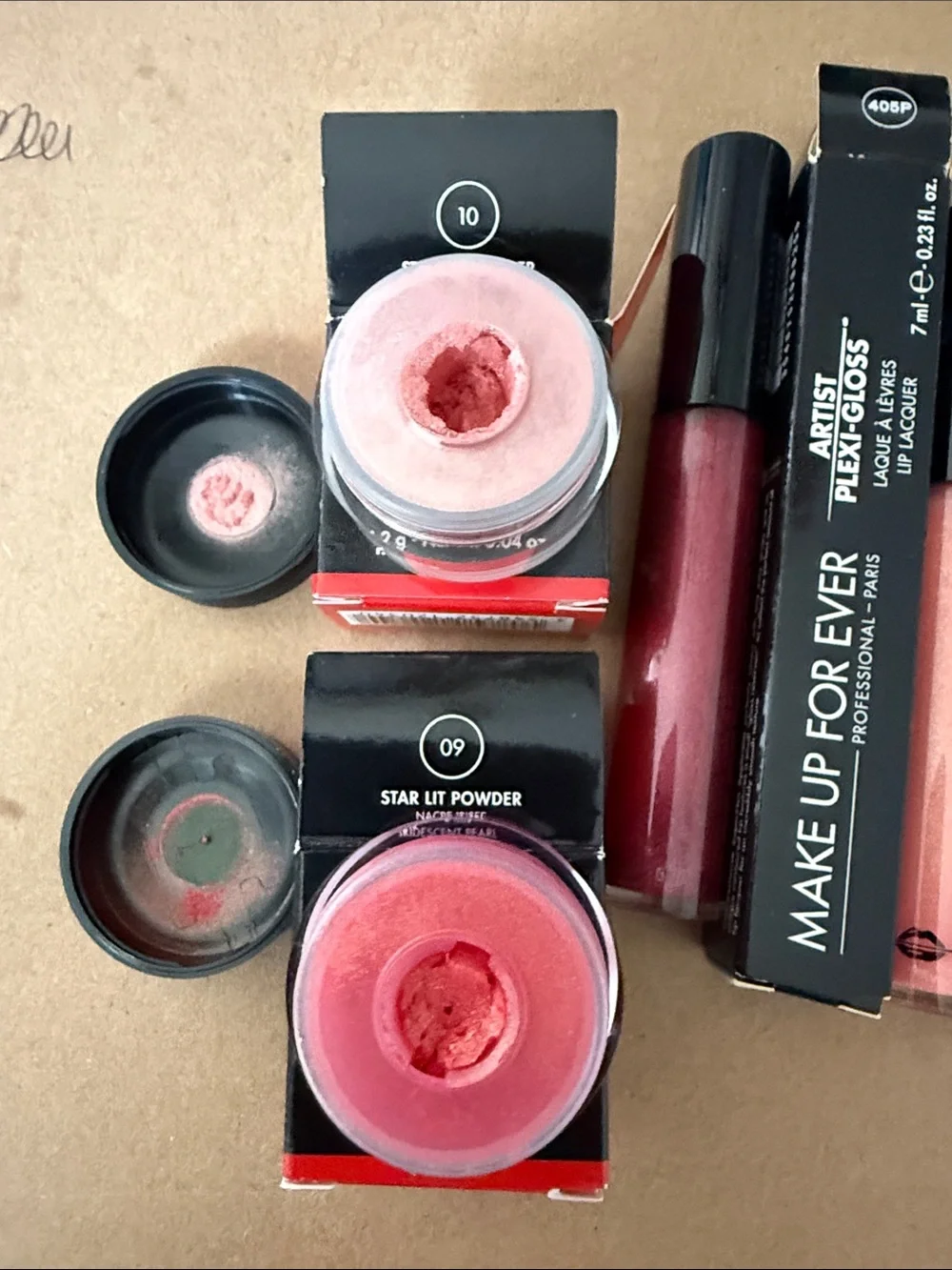Makeup Forever Plexi-Gloss Lip Gloss Duo — Deep Berry & Soft Coral Pink